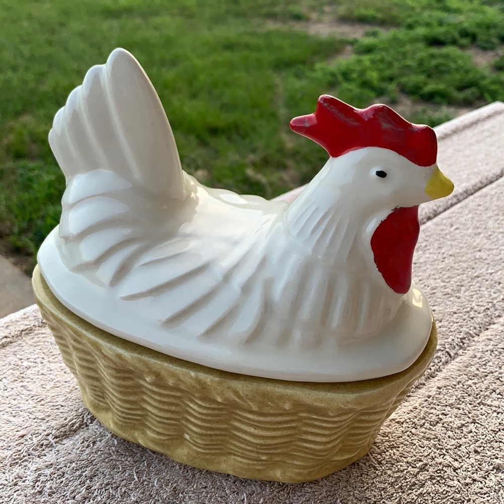 Vintage Hen on Nest Cookie Jar by House of Webster